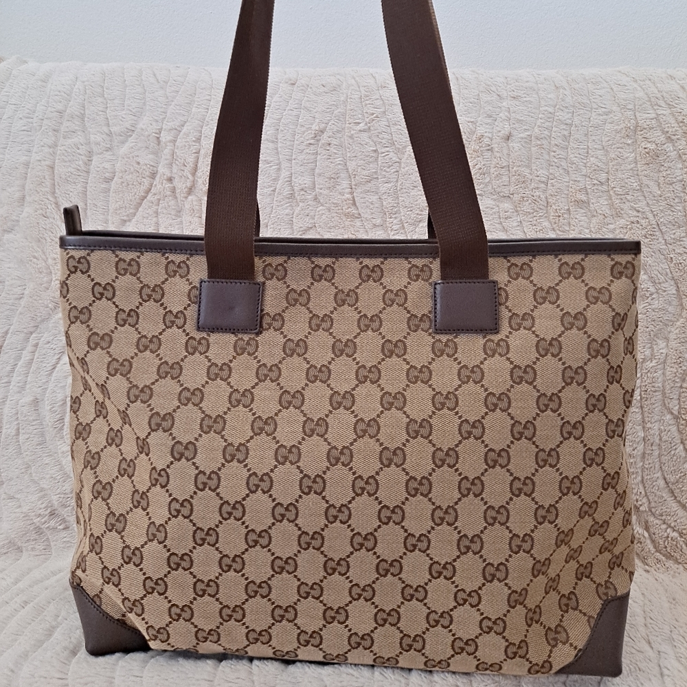 Gucci Brown Vintage Tote Bag - Picture 3 of 12